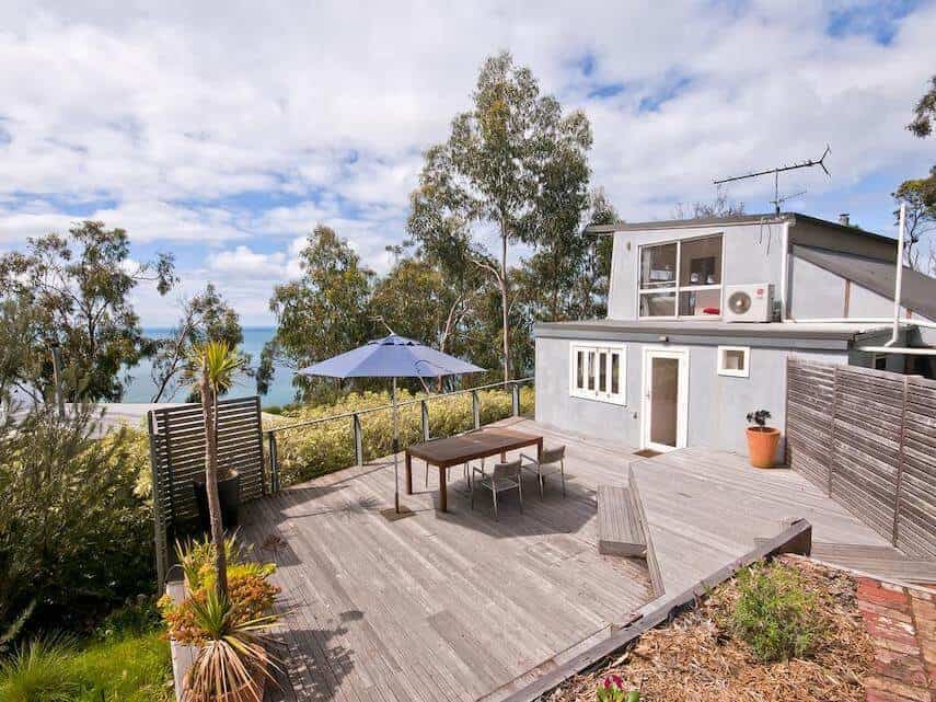 Outside Decking of Saisun Wye River Holiday Home