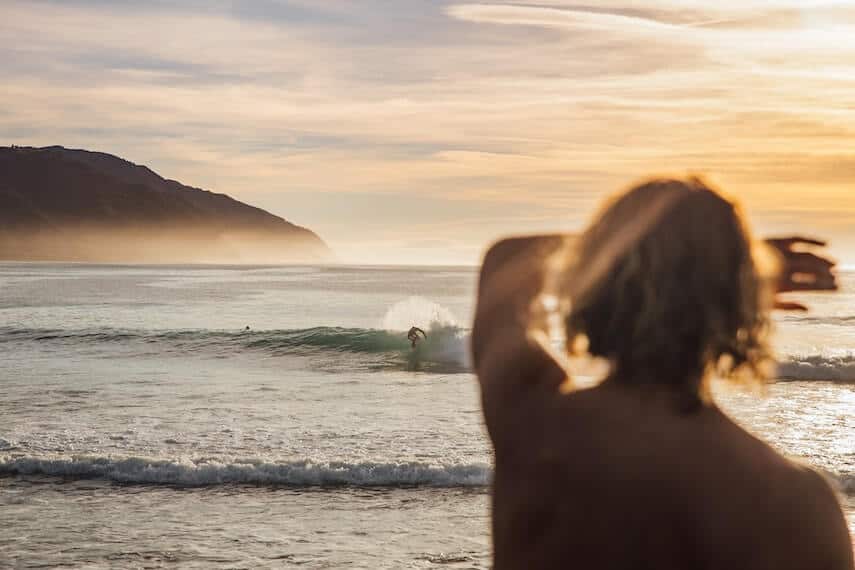 Surfing in Lorne