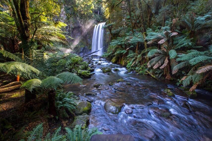 Waterfalls on the Great Ocean Road